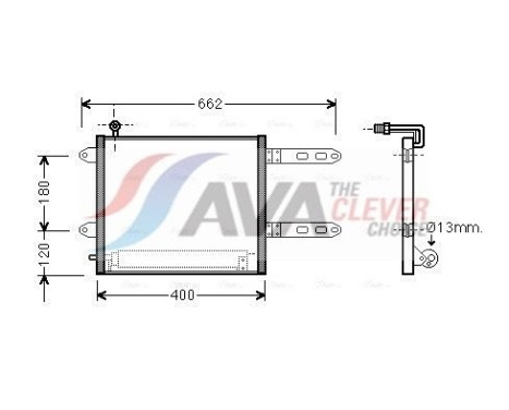 Condenseur, climatisation VN5178D Ava Quality Cooling