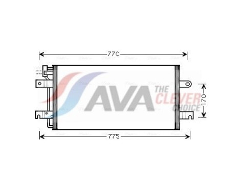 Condenseur, climatisation VN5197 Ava Quality Cooling