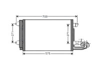 Condenseur, climatisation VN5269D Ava Quality Cooling