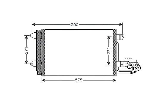 Condenseur, climatisation VN5269D Ava Quality Cooling