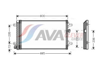 Condenseur, climatisation VNA5183D Ava Quality Cooling