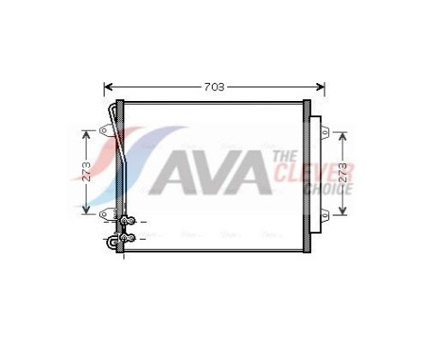 Condenseur, climatisation VNA5226D Ava Quality Cooling