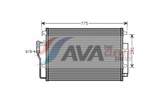 Condenseur, climatisation VNA5277D Ava Quality Cooling, Image 2