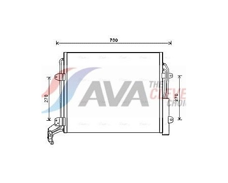 Condenseur, climatisation VNA5324D Ava Quality Cooling