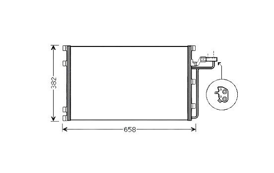 Condenseur, climatisation VO5139 Ava Quality Cooling