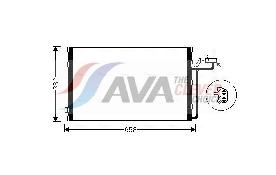 Condenseur, climatisation VO5139 Ava Quality Cooling, Image 2