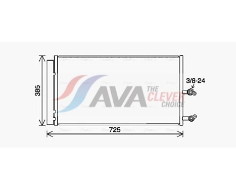 Condenseur, climatisation VO5194D Ava Quality Cooling