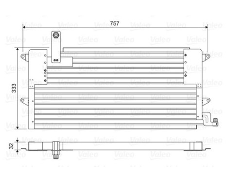 Condenseur, climatiseur 822586 Valeo