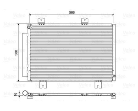 Condenseur, climatiseur 822594 Valeo