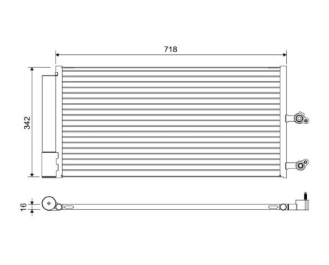 Condenseur, climatiseur 822644 Valeo