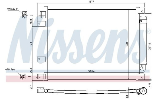 Condenseur, climatiseur 940601 Nissens