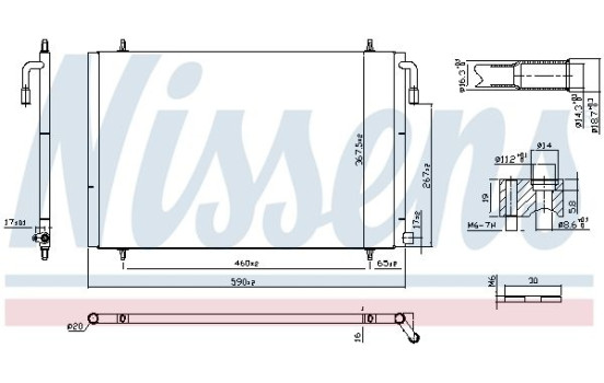 Condenseur, climatiseur 94392 Nissens