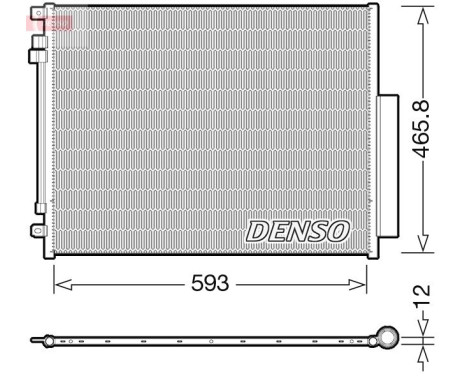 Condenseur, climatiseur DCN01005 Denso