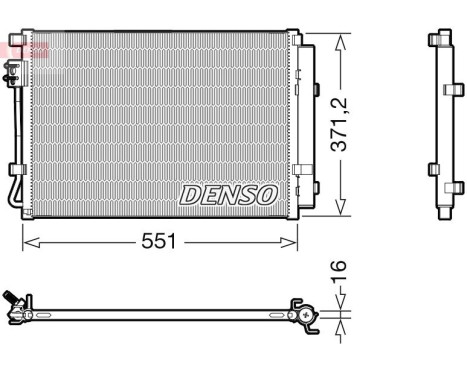 Condenseur, climatiseur DCN41022 Denso