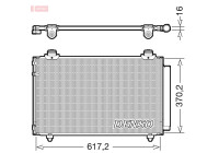 Condenseur, climatiseur DCN50112 Denso
