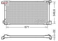 Condenseur, climatiseur DCN50114 Denso