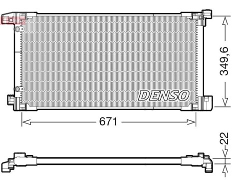 Condenseur, climatiseur DCN50114 Denso