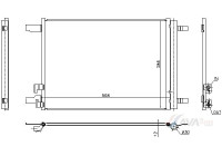 Condenseur, climatiseur VN5449D Ava Quality Cooling