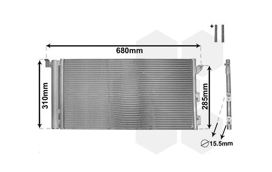Condenseur de climatisation 17005293 International Radiators Plus, Image 2