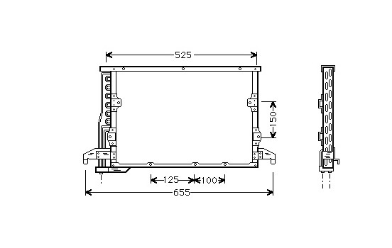 CONDENSEUR DE CLIMATISATION M3 06005190 International Radiators