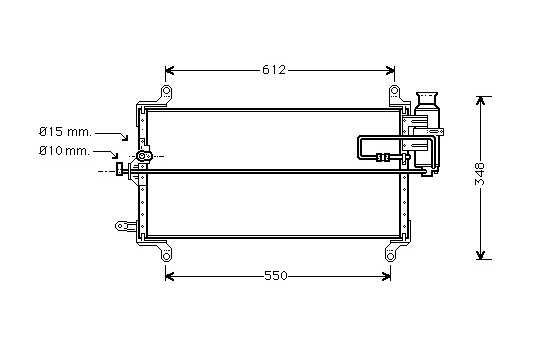 CONDENSEUR PUNTO1 55/75/90 À 93-95 17005217 International Radiators