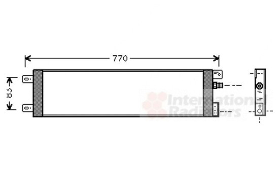 CONDENSEUR Voyager / Mini Ram '96 - 07005025 International Radiators, Image 2