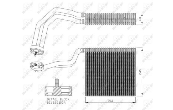 Evaporateur climatisation 36138 NRF, Image 6
