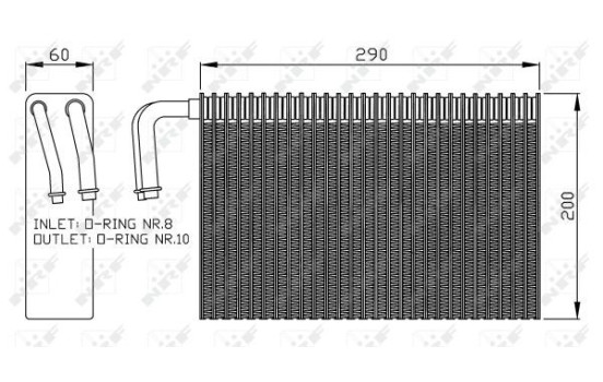 Évaporateur, climatisation 36146 NRF