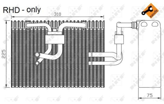 Évaporateur, climatisation EASY FIT 36101 NRF, Image 6