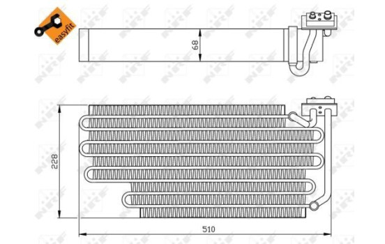 Évaporateur climatisation EASY FIT 36108 NRF, Image 4