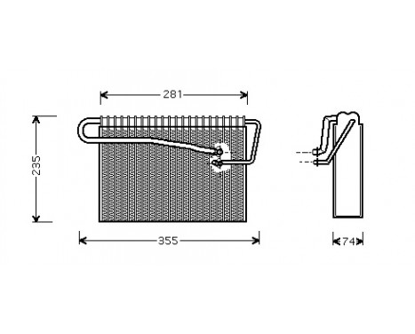 Evaporateur climatisation