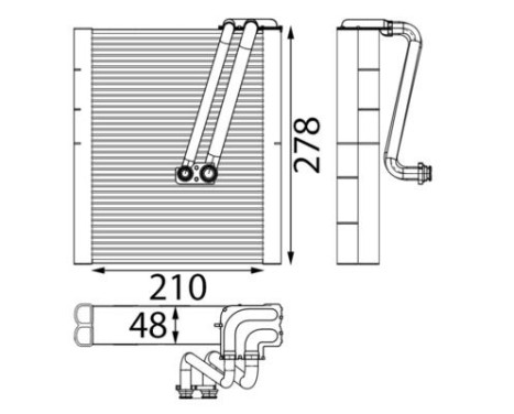Évaporateur, climatisation