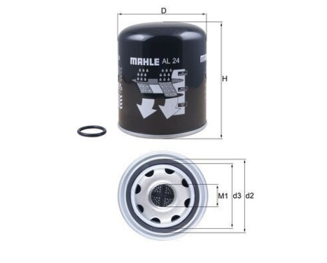 Cartouche de dessicateur, système d'air comprimé