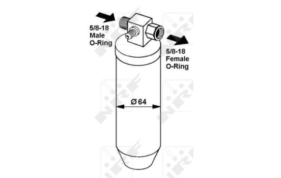 Filtre déshydratant, climatisation 33068 NRF