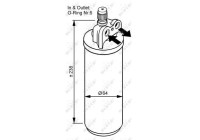 Filtre déshydratant, climatisation 33086 NRF