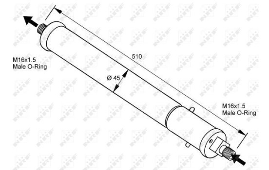 Filtre déshydratant, climatisation 33100 NRF