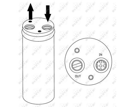 Filtre déshydratant, climatisation 33208 NRF, Image 5
