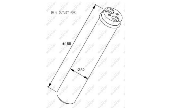 Filtre déshydratant, climatisation 33284 NRF