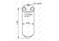 Filtre déshydratant, climatisation 33319 NRF