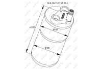 Filtre déshydratant, climatisation 33322 NRF