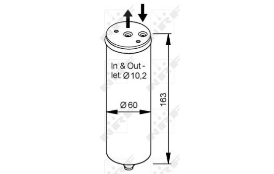 Filtre déshydratant, climatisation EASY FIT 33023 NRF, Image 4