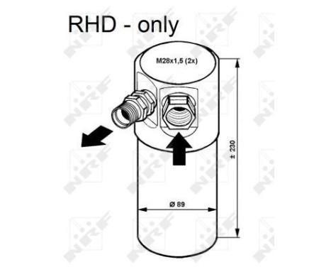 Filtre déshydratant, climatisation EASY FIT 33082 NRF, Image 5