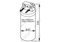 Filtre déshydratant, climatisation EASY FIT 33104 NRF