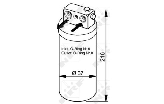 Filtre déshydratant, climatisation EASY FIT 33104 NRF, Image 5