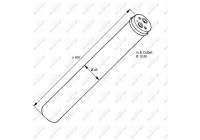 Filtre déshydratant, climatisation EASY FIT 33118 NRF