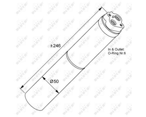 Filtre déshydratant, climatisation EASY FIT 33133 NRF, Image 5