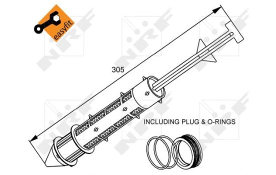 Filtre déshydratant, climatisation EASY FIT 33178 NRF, Image 5
