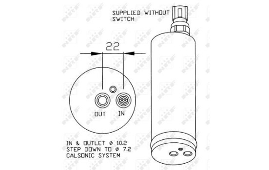 Filtre déshydratant, climatisation EASY FIT 33181 NRF, Image 5