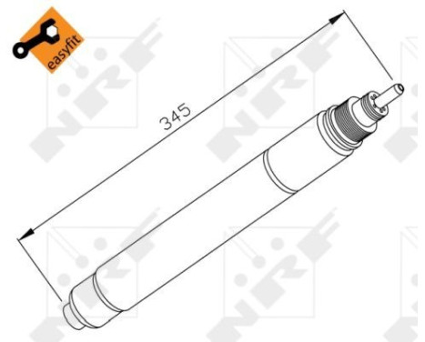 Filtre déshydratant, climatisation EASY FIT 33194 NRF, Image 2