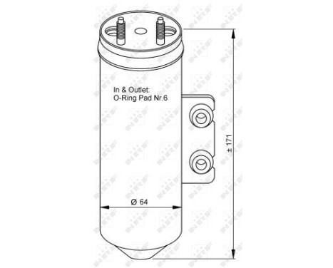 Filtre déshydratant, climatisation EASY FIT 33198 NRF, Image 5